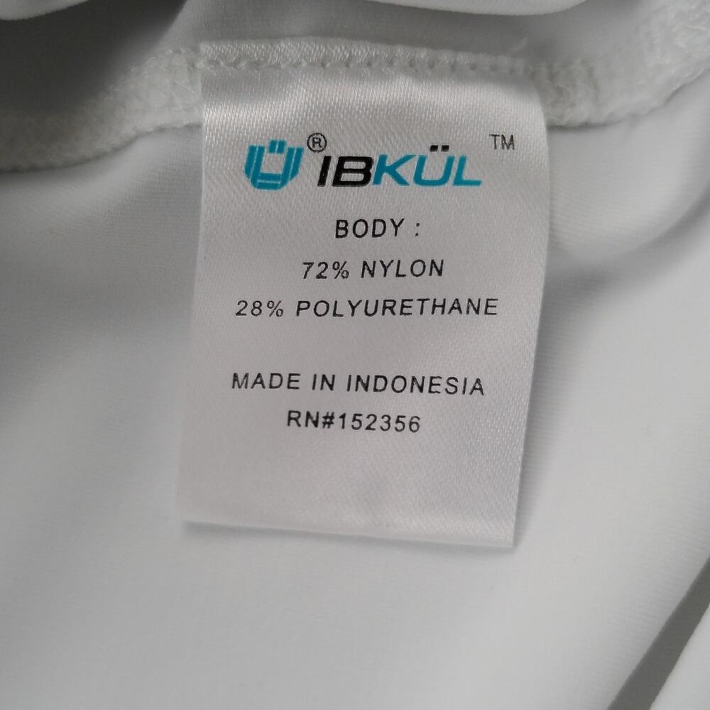 IBKUL White Performance Slip Pocket 9" Shorty Shorts Layer Women's MEDIUM - Picture 8 of 8